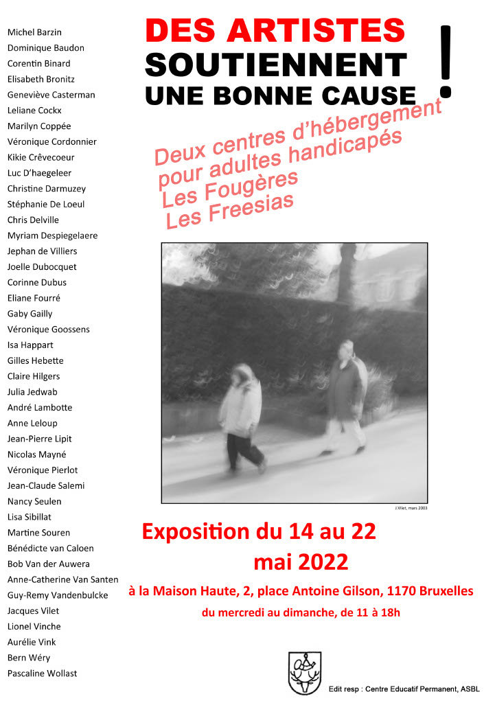 Affiche expo Artistes Boitsfort 2022